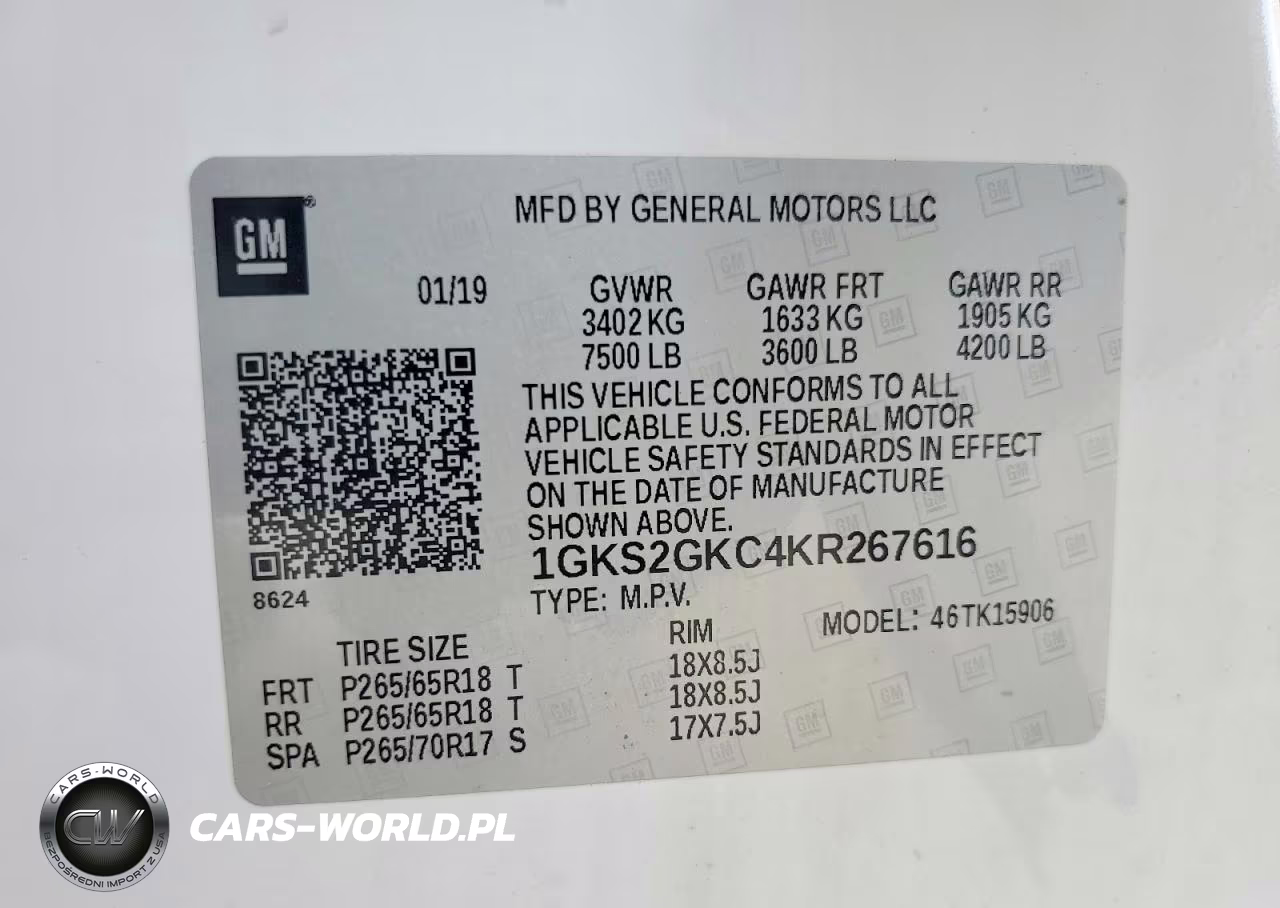 2019 GMC Yukon Xl K1500 Slt VIN:1GKS2GKC4KR267616 - 13