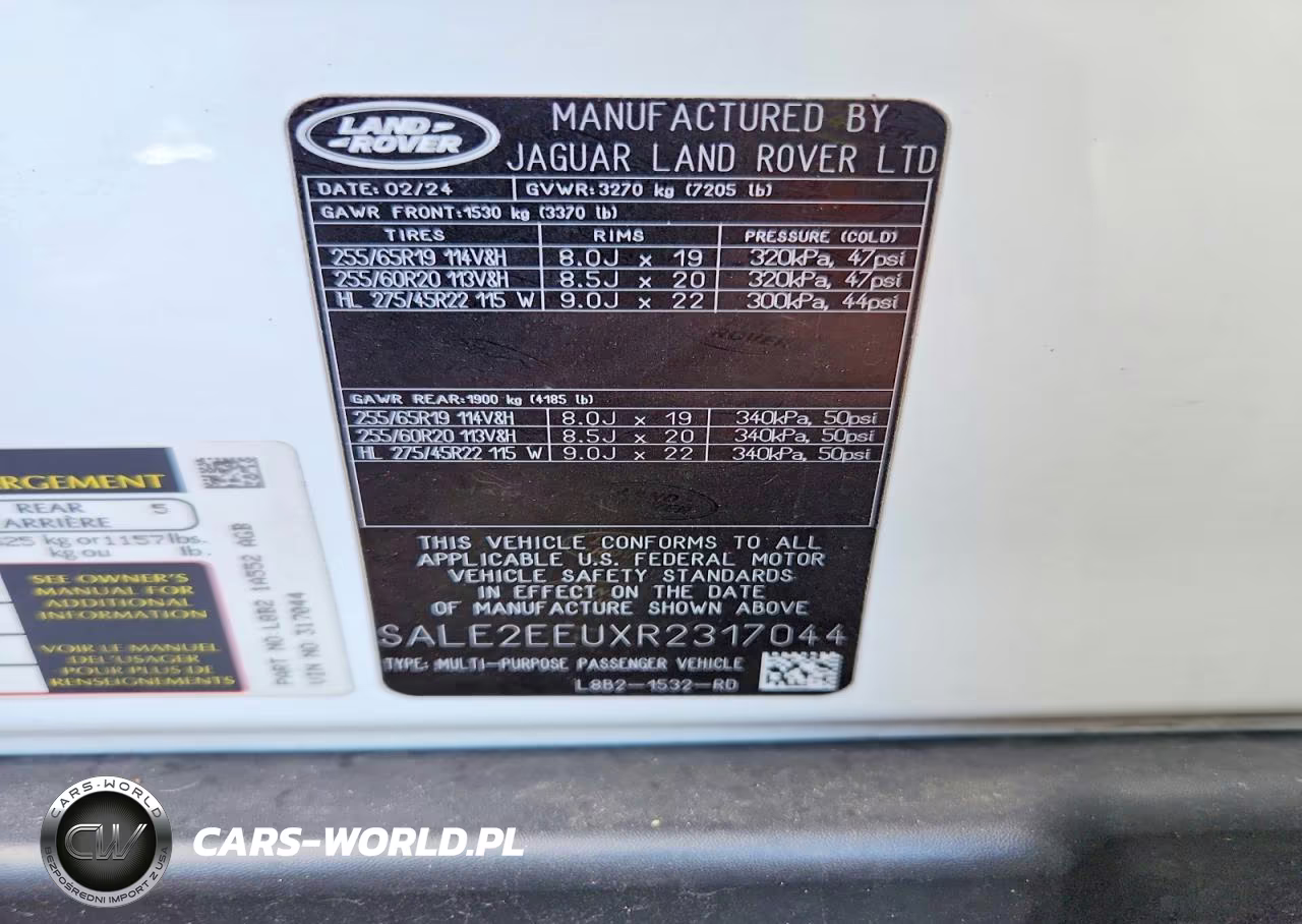 2024 Land Rover Defender 110 X-Dynamic Se VIN:SALE2EEUXR2317044 - 14