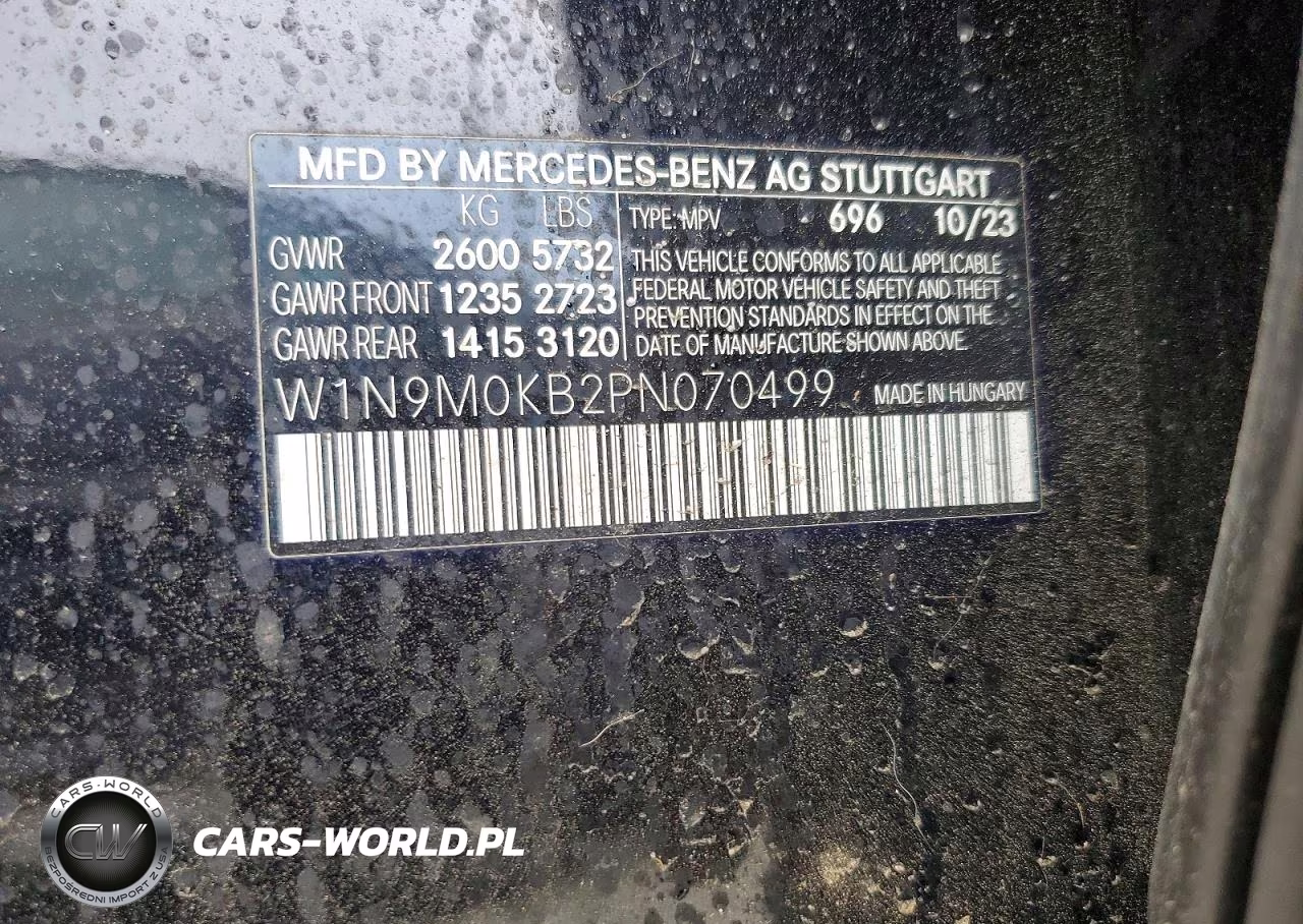 2023 Mercedes-Benz Eqb 300 4Matic VIN:W1N9M0KB2PN070499 - 13