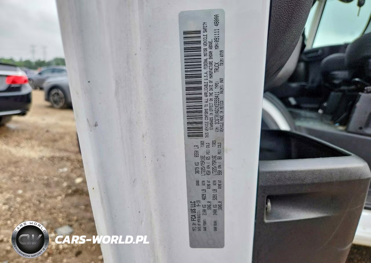 2019 Ram Promaster 1500 1500 Standard VIN:3C6TRVAG1KE559411 - 13