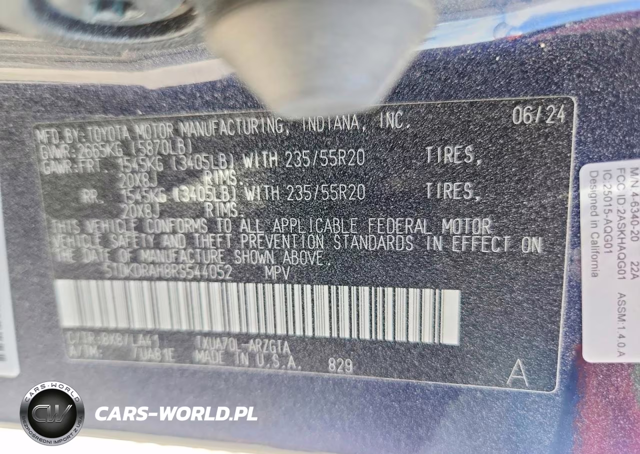 2024 Toyota Highlander Platinum VIN:5TDKDRAH8RS544052 - 14