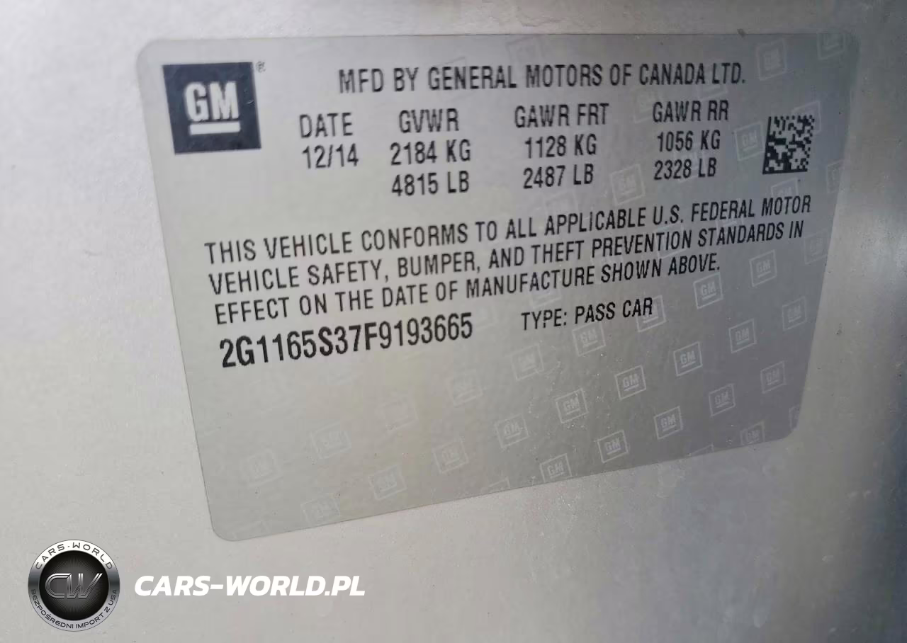 2015 Chevrolet Impala Ltz VIN:2G1165S37F9193665 - 12