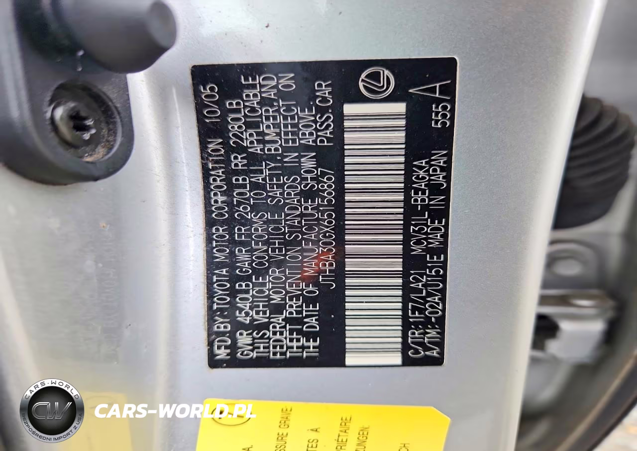 2006 Lexus Es 330 VIN:JTHBA30GX65156867 - 12