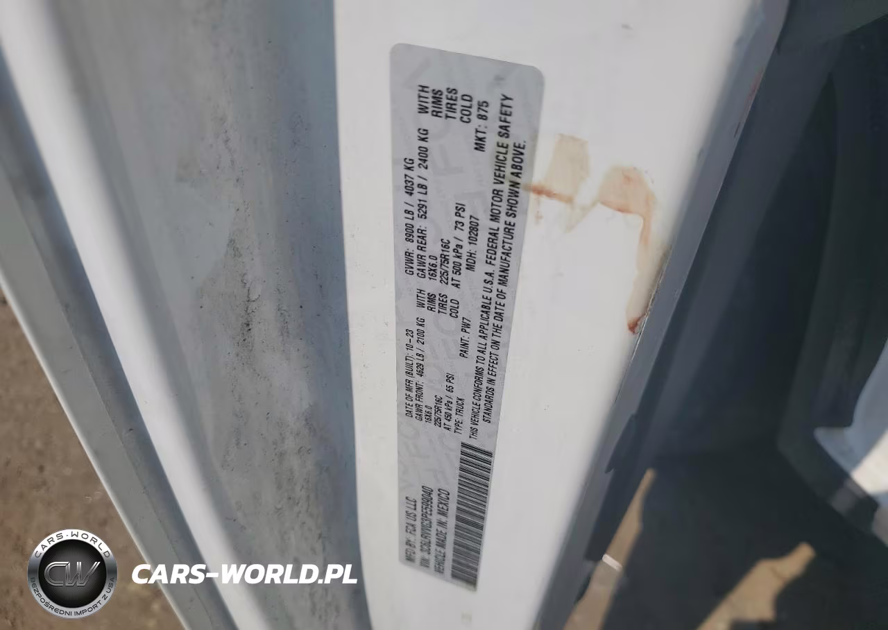 2023 Ram Promaster 2500 2500 Standard VIN:3C6LRVVG3PE599040 - 13