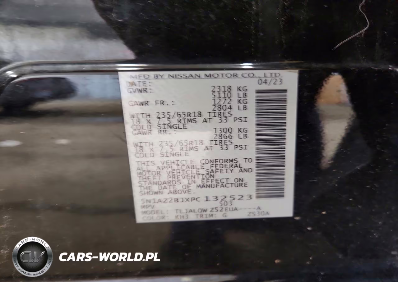 2023 Nissan Murano Sv VIN:5N1AZ2BJXPC132523 - 14