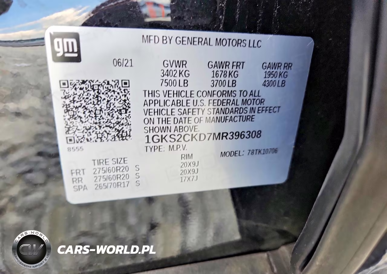 2021 GMC Yukon At4 VIN:1GKS2CKD7MR396308 - 13