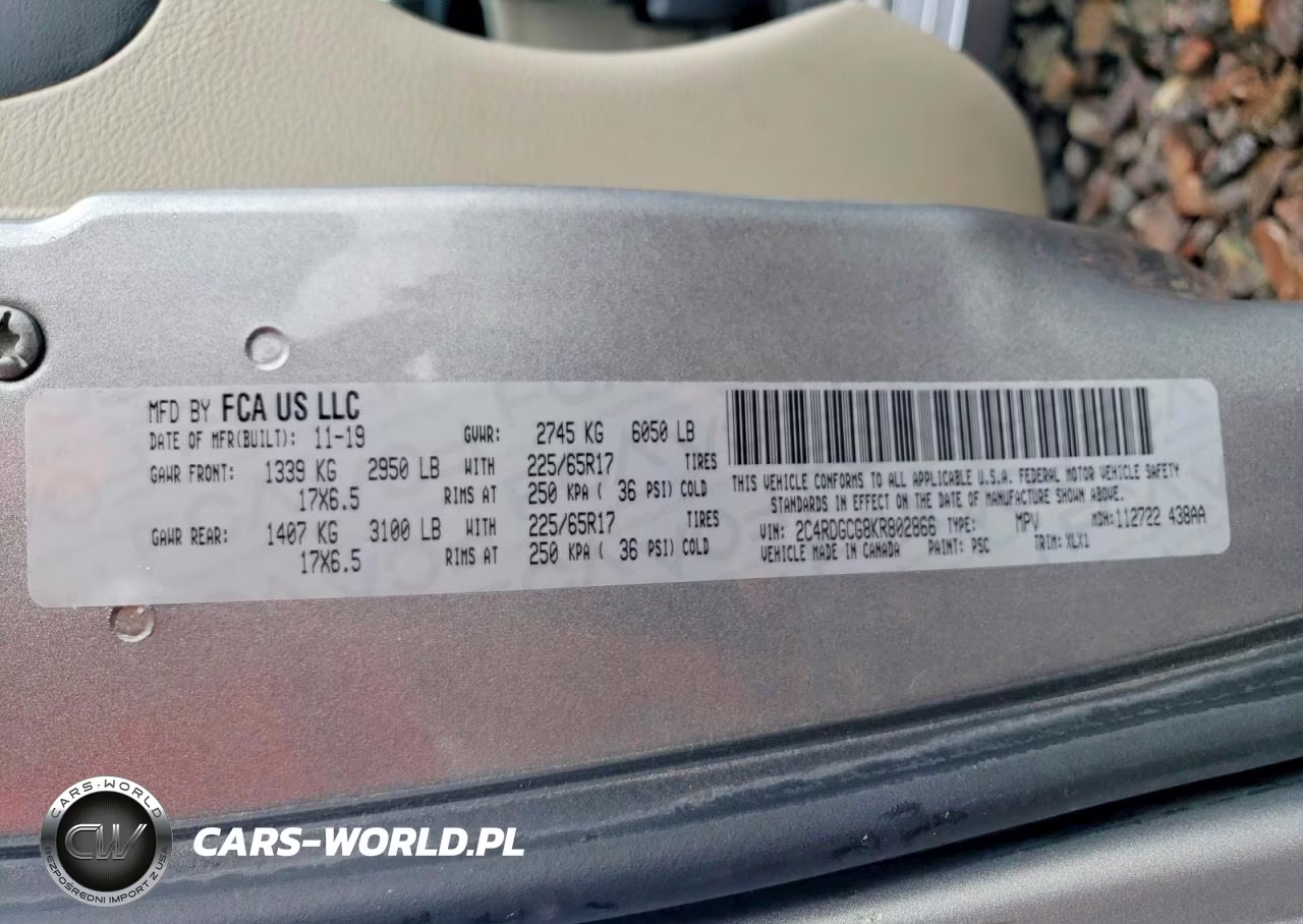 2019 Dodge Grand Caravan Sxt VIN:2C4RDGCG8KR802866 - 13