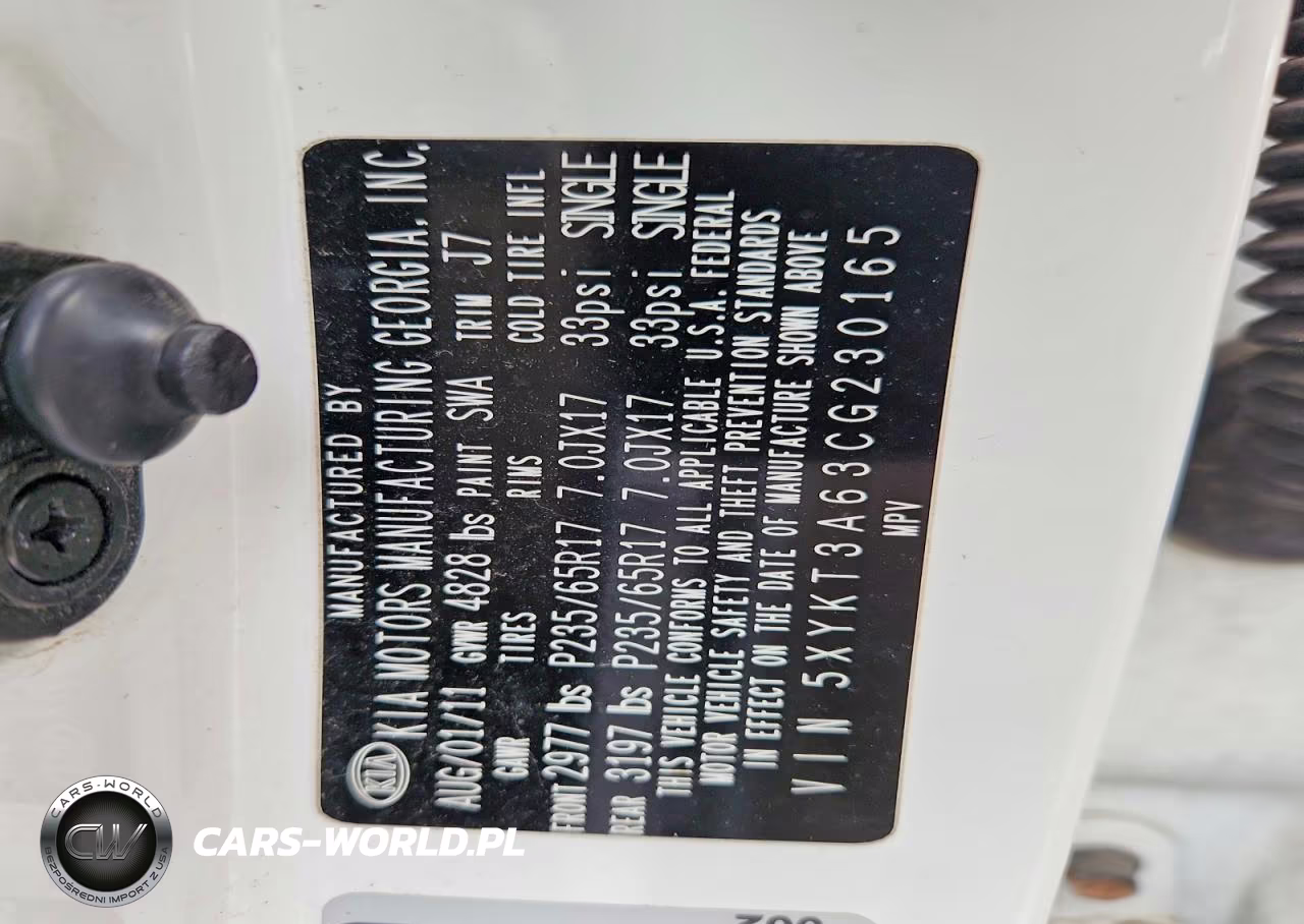 2012 Kia Sorento Lx VIN:5XYKT3A63CG230165 - 13