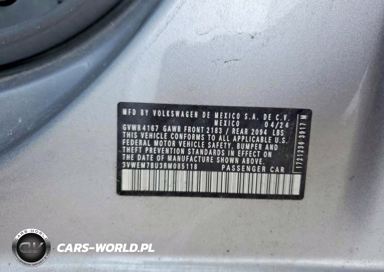 2024 Volkswagen Jetta Se VIN:3VWEM7BU3RM085118 - 13