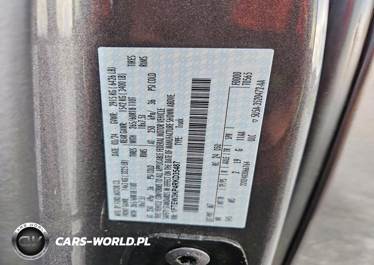 2024 Ford F150 Xlt VIN:1FTEW3KP4RKD35487 - 12