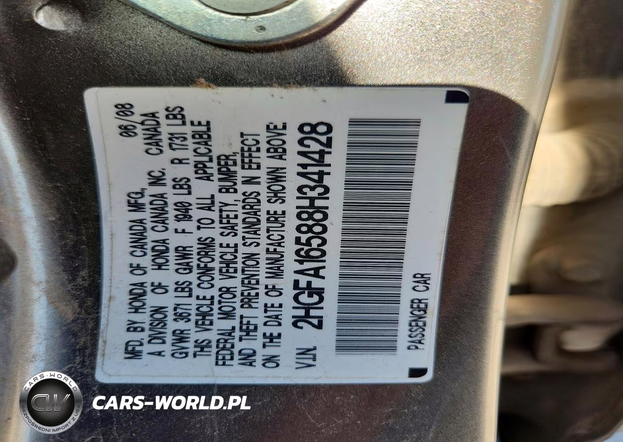 2008 Honda Civic Lx VIN:2HGFA16588H341428 - 12