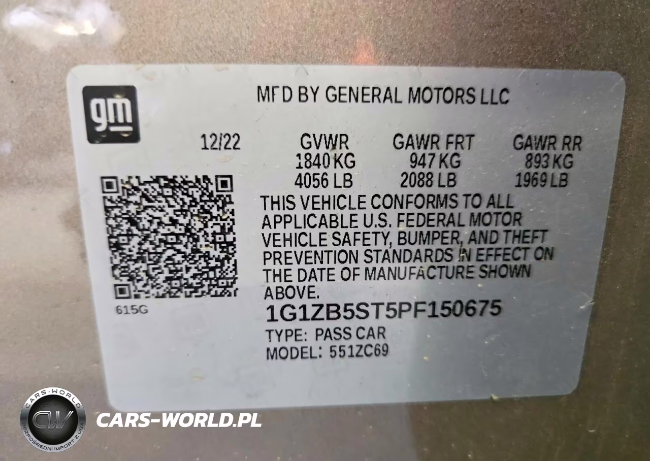2023 Chevrolet Malibu Ls VIN:1G1ZB5ST5PF150675 - 12