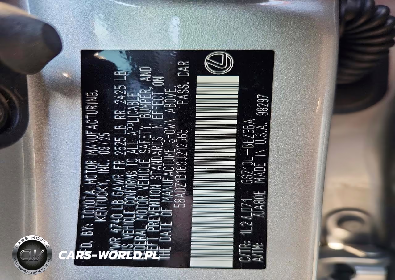2025 Lexus Es 350 Base VIN:58ADZ1B16SU212565 - 12