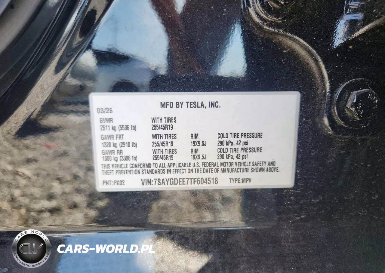 2026 Tesla Model Y VIN:7SAYGDEE7TF604518 - 13