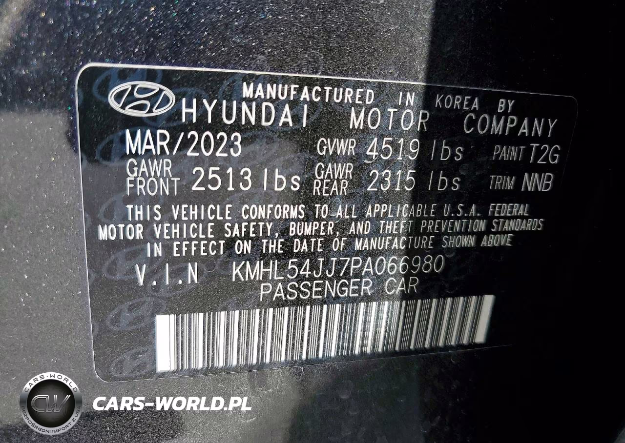 2023 Hyundai Sonata Hybrid Limited VIN:KMHL54JJ7PA066980 - 12