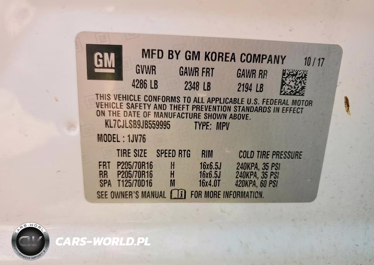 2018 Chevrolet Trax 1Lt VIN:KL7CJLSB9JB559995 - 14