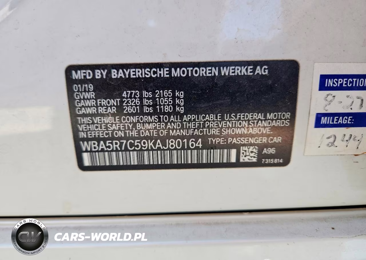 2019 BMW 330Xi VIN:WBA5R7C59KAJ80164 - 12