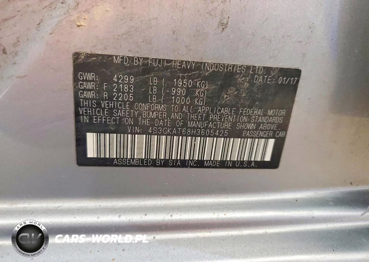2017 Subaru Impreza Limited VIN:4S3GKAT68H3605425 - 12