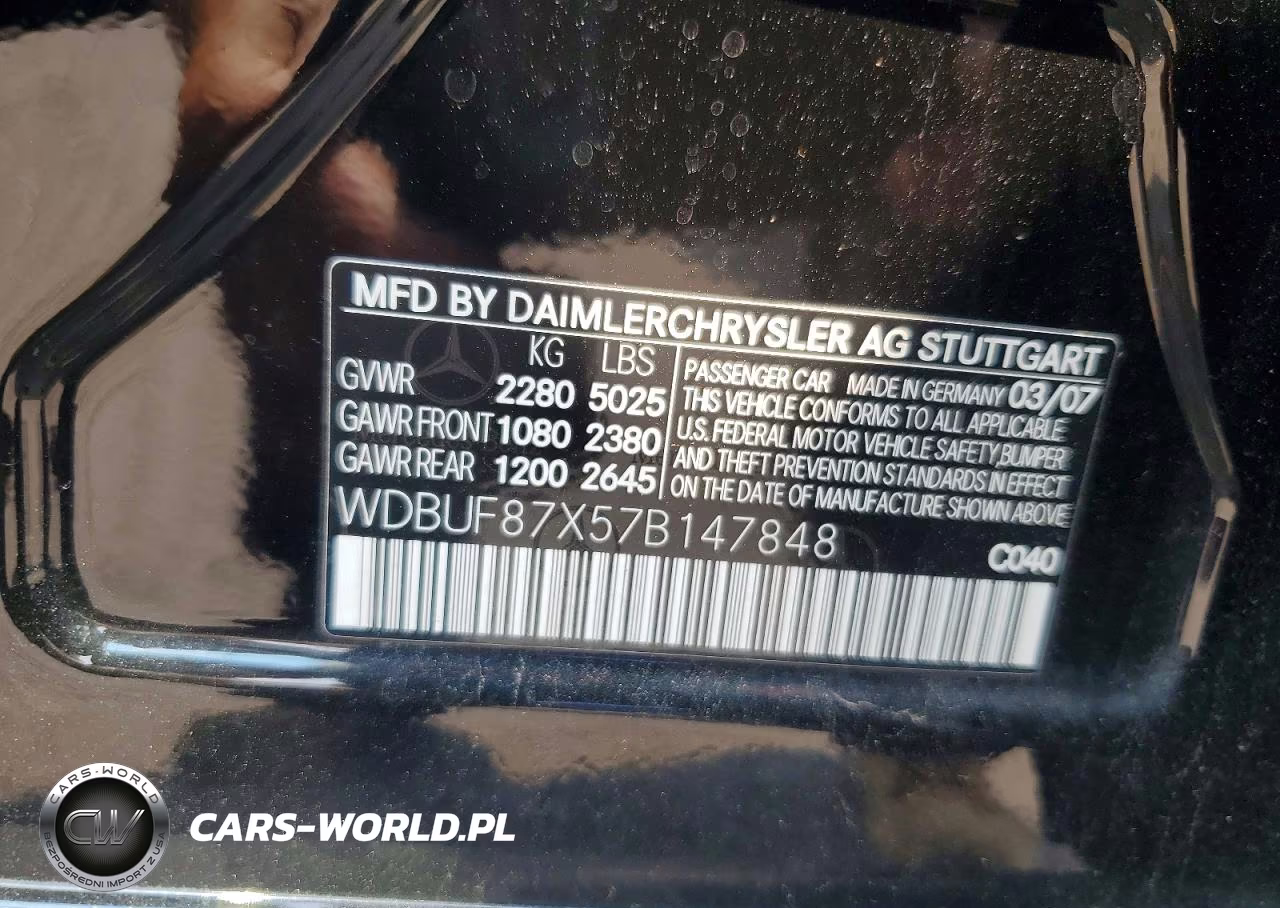 2007 Mercedes-Benz E 350 4Matic VIN:WDBUF87X57B147848 - 12
