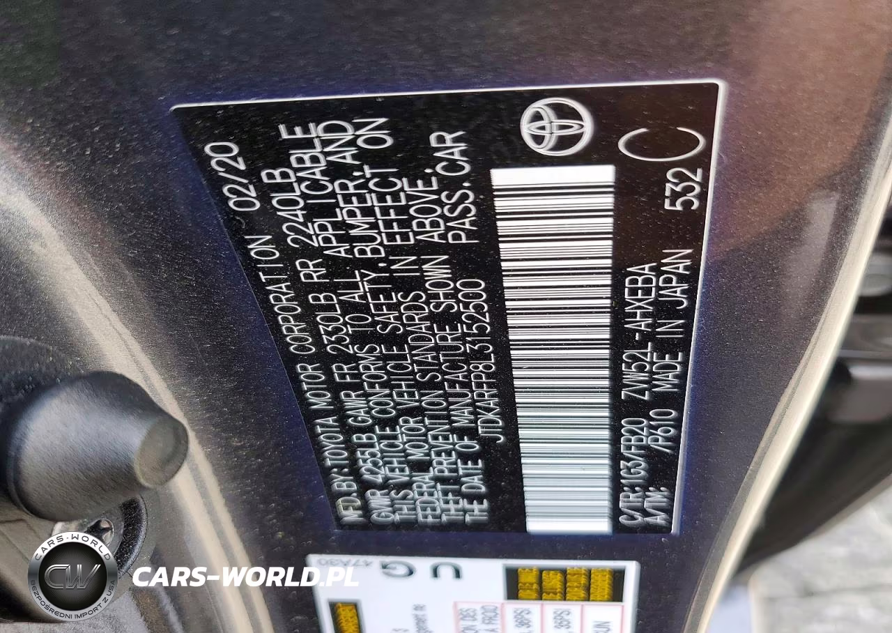 2020 Toyota Prius Prime Le VIN:JTDKARFP8L3152500 - 12