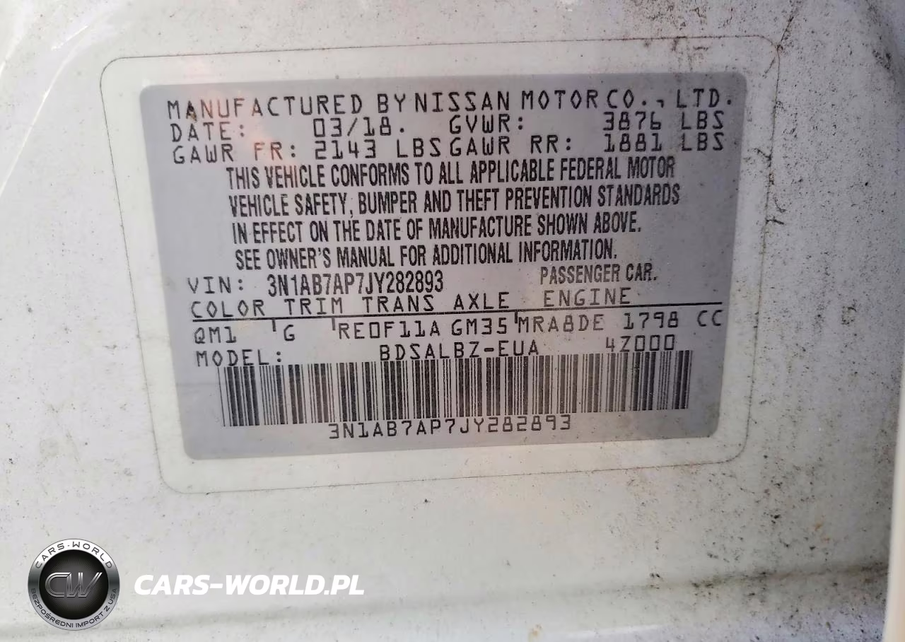 2018 Nissan Sentra S VIN:3N1AB7AP7JY282893 - 12