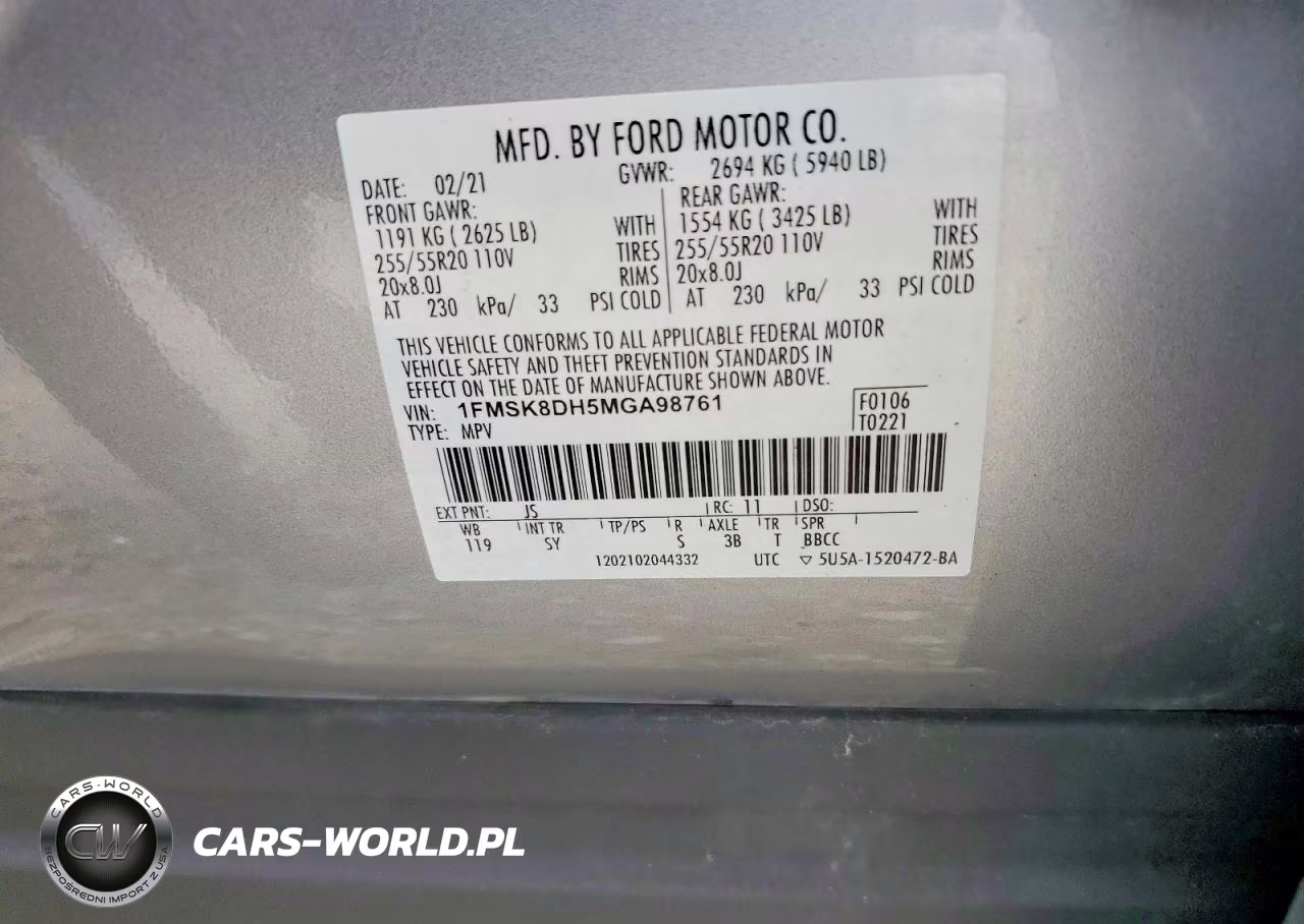 2021 Ford Explorer Xlt VIN:1FMSK8DH5MGA98761 - 13