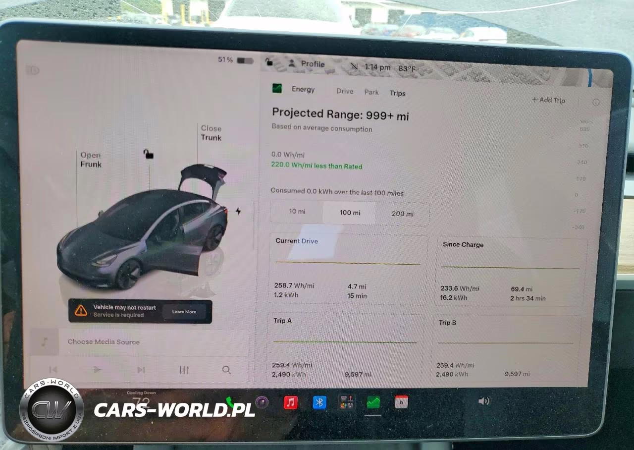2022 Tesla Model 3 VIN:5YJ3E1EB1NF206807 - 9
