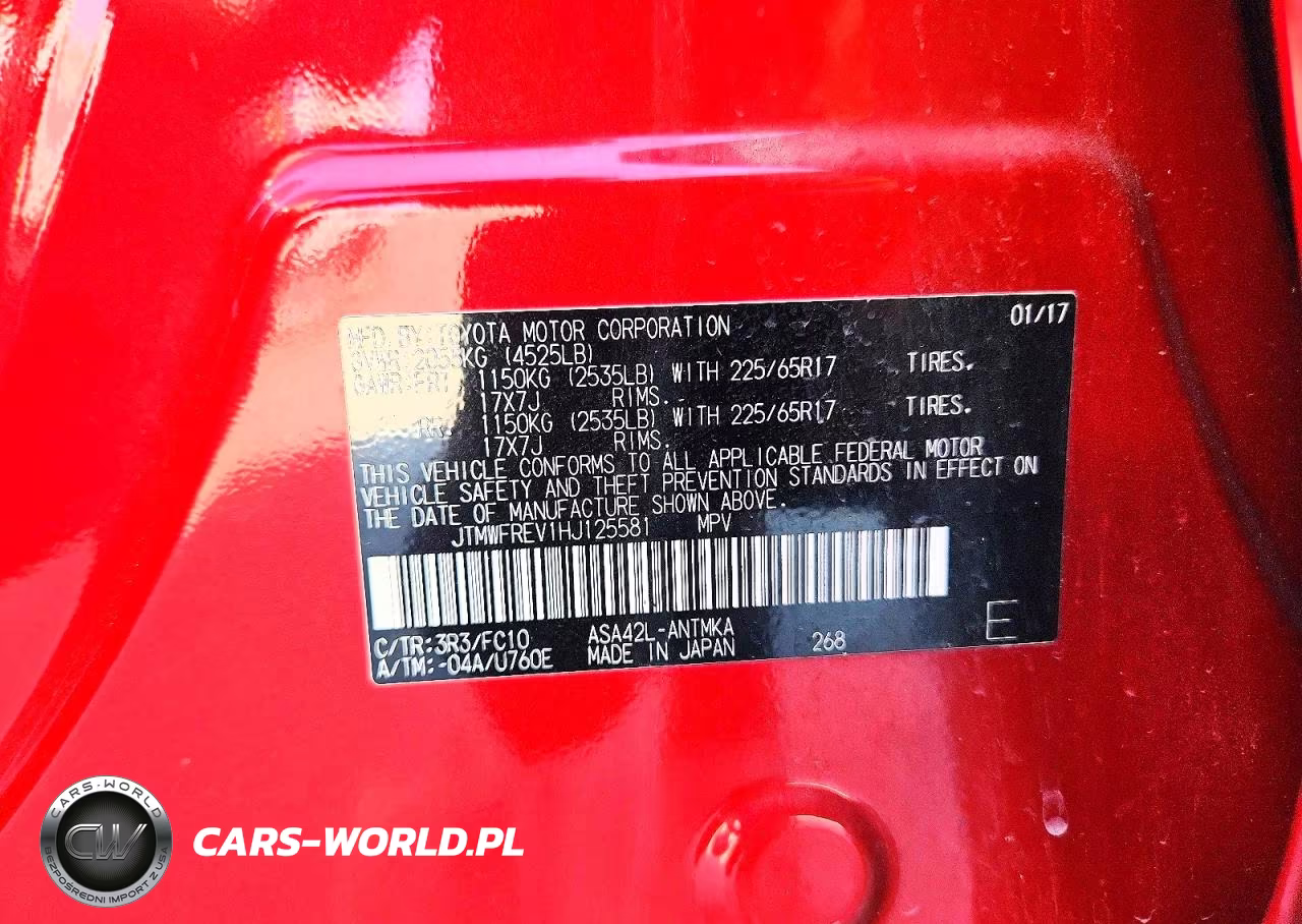 2017 Toyota Rav4 Xle VIN:JTMWFREV1HJ125581 - 13