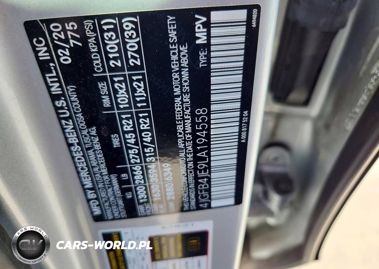 2020 Mercedes-Benz Gle 350 VIN:4JGFB4JE9LA194558 - 13