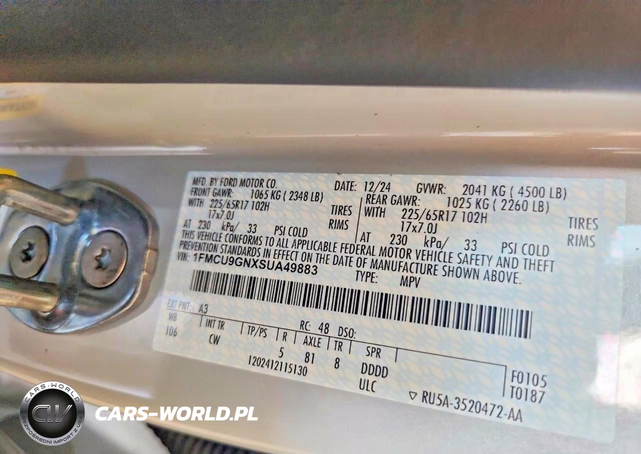 2025 Ford Escape Active VIN:1FMCU9GNXSUA49883 - 14