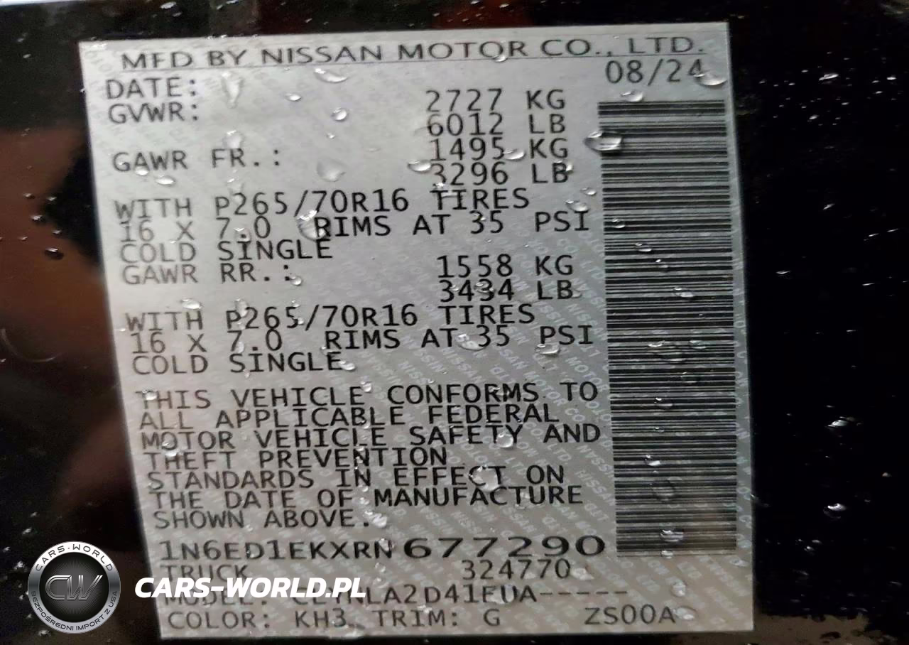 2024 Nissan Frontier S VIN:1N6ED1EKXRN677290 - 13