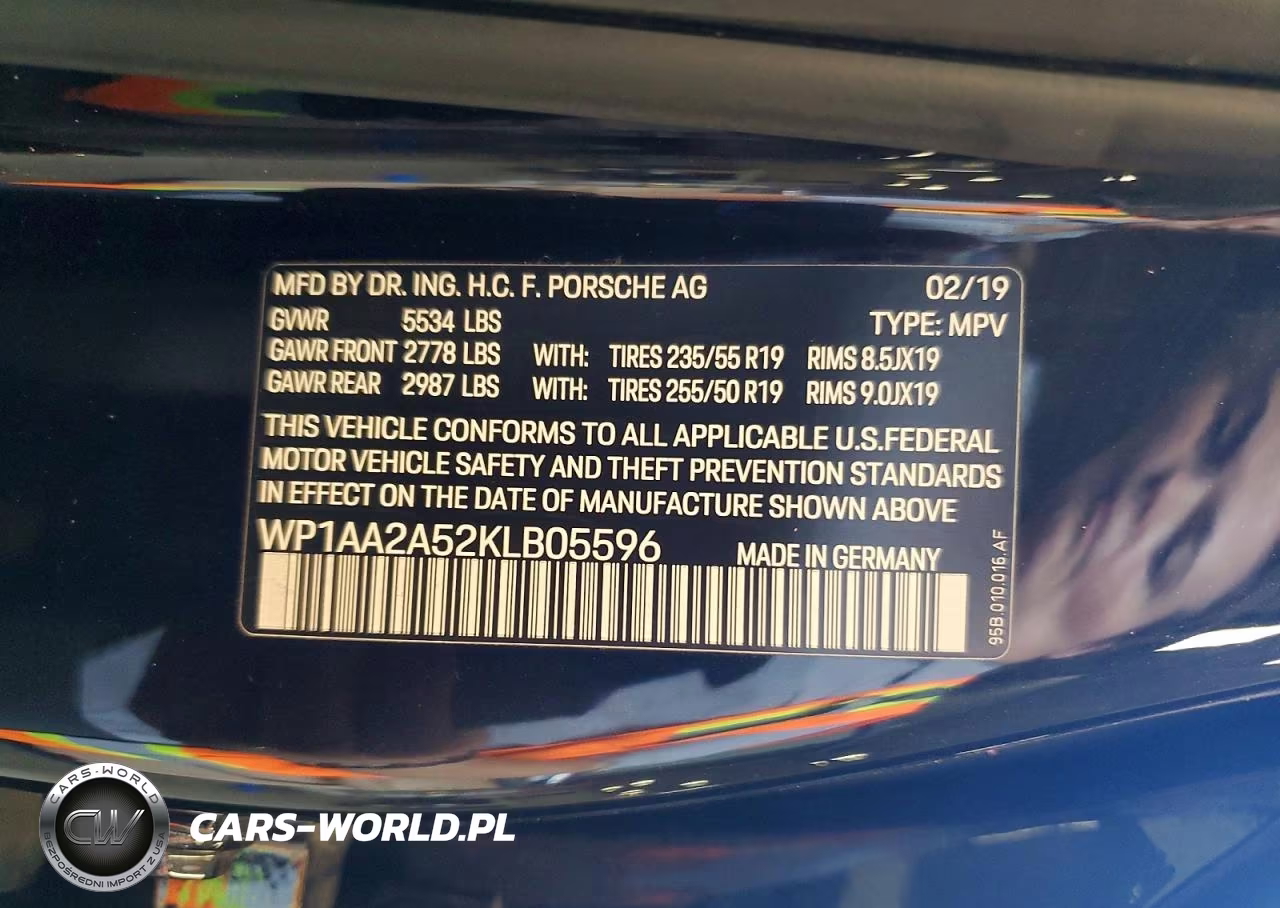 2019 Porsche Macan VIN:WP1AA2A52KLB05596 - 13