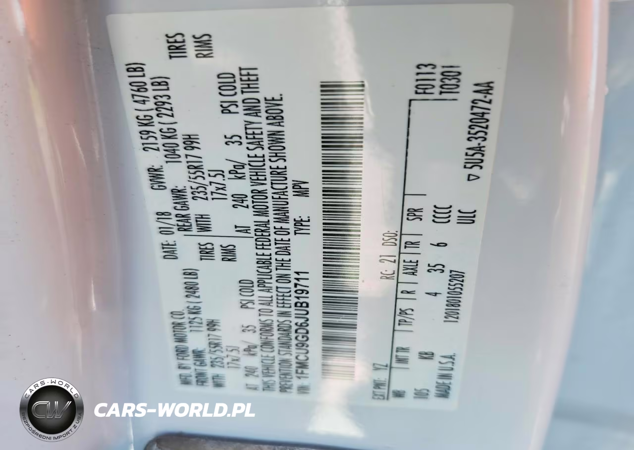 2018 Ford Escape Se VIN:1FMCU9GD6JUB19711 - 13