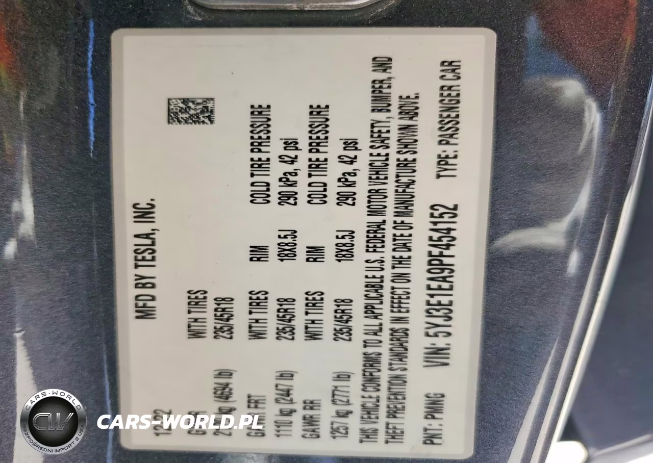 2023 Tesla Model 3 VIN:5YJ3E1EA9PF454152 - 14