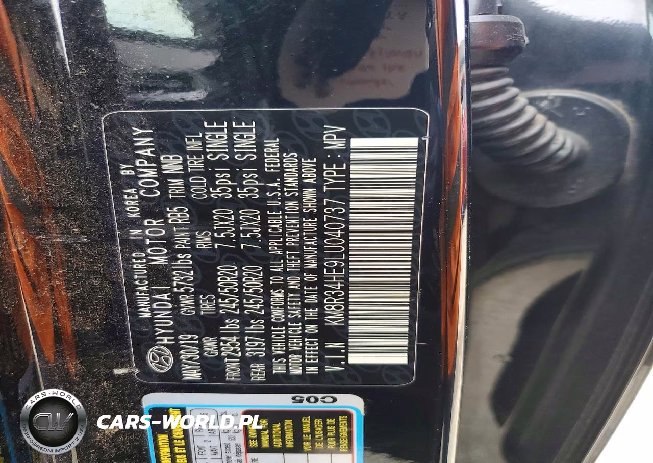 2020 Hyundai Palisade Sel VIN:KM8R34HE9LU040737 - 14