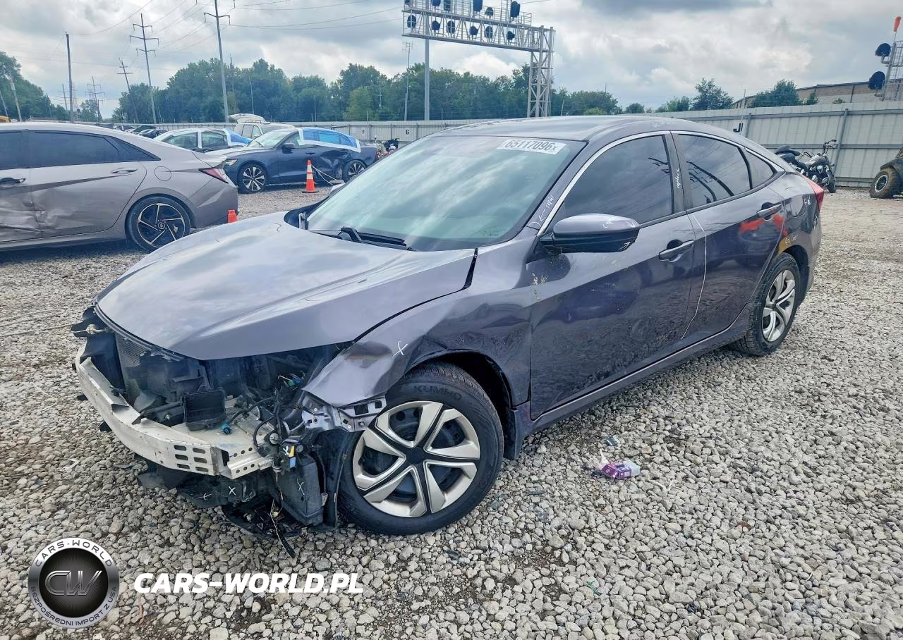 2020 Honda Civic Lx VIN:2HGFC2F6XLH559372 - 1