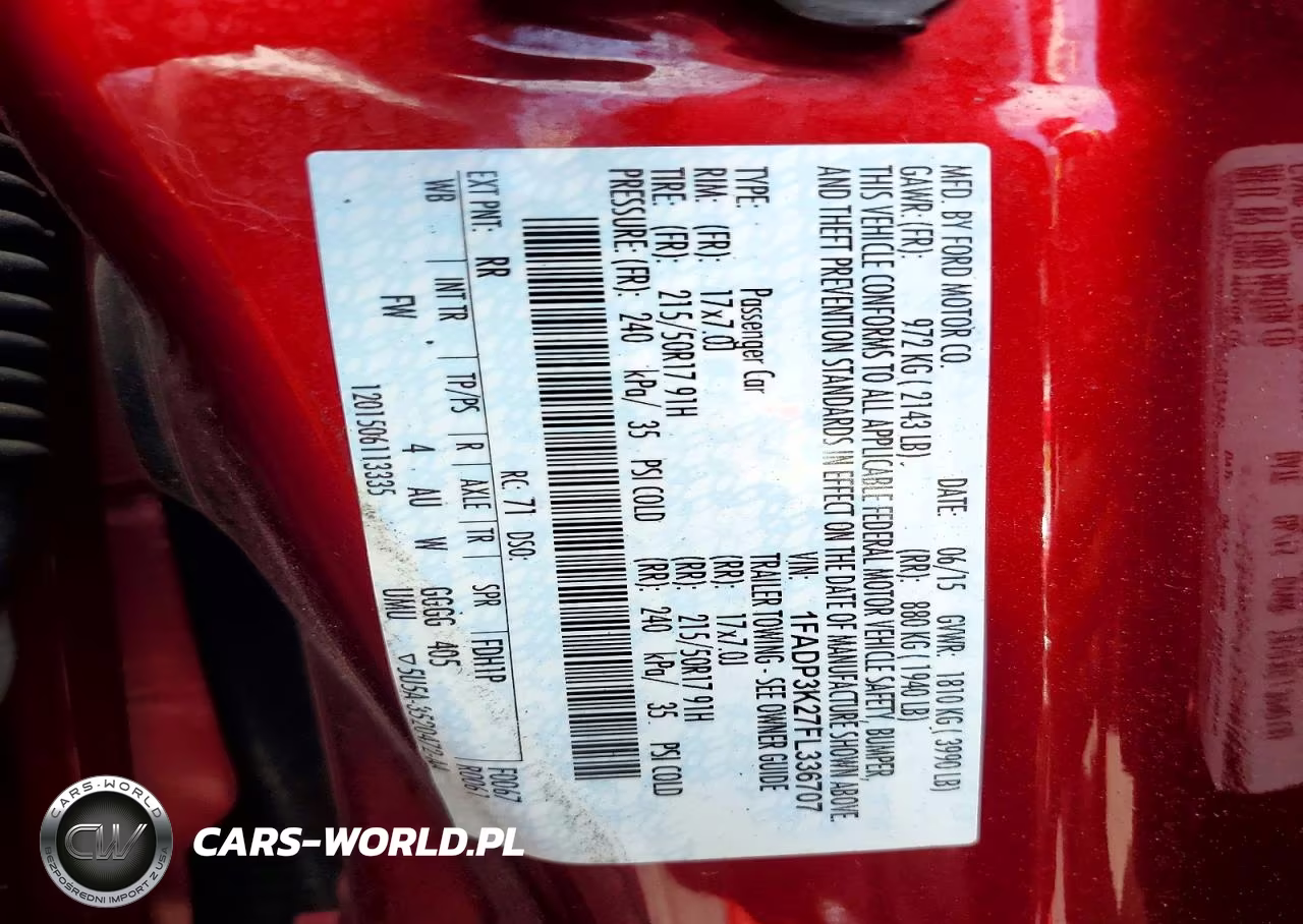 2015 Ford Focus Se VIN:1FADP3K27FL336707 - 12