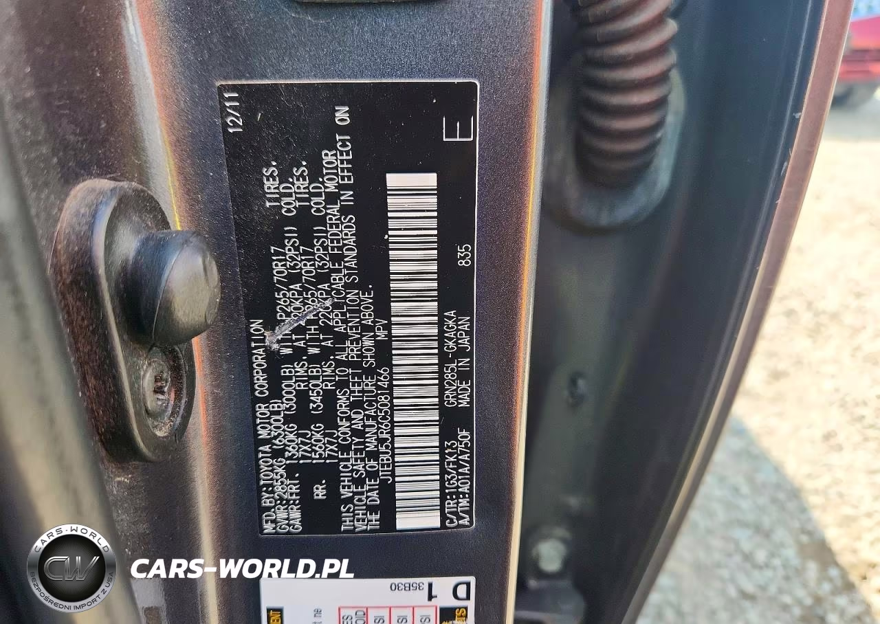 2012 Toyota 4Runner Sr5 VIN:JTEBU5JR6C5081466 - 13