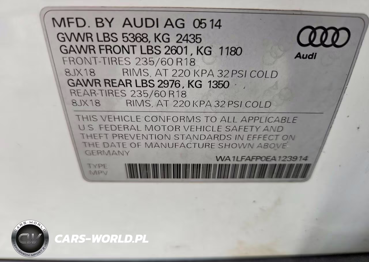 2014 Audi Q5 Premium Plus VIN:WA1LFAFP0EA123914 - 13