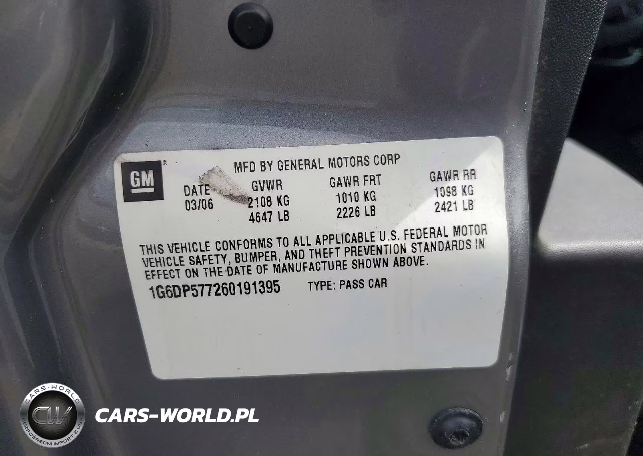 2006 Cadillac Cts Hi Feature V6 VIN:1G6DP577260191395 - 12