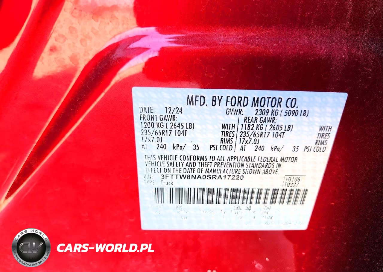 2025 Ford Maverick Tremor VIN:3FTTW8NA0SRA17220 - 12
