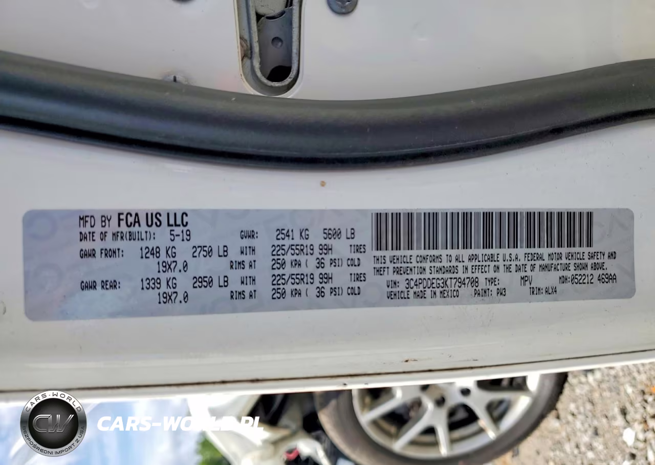 2019 Dodge Journey Gt VIN:3C4PDDEG3KT794708 - 14