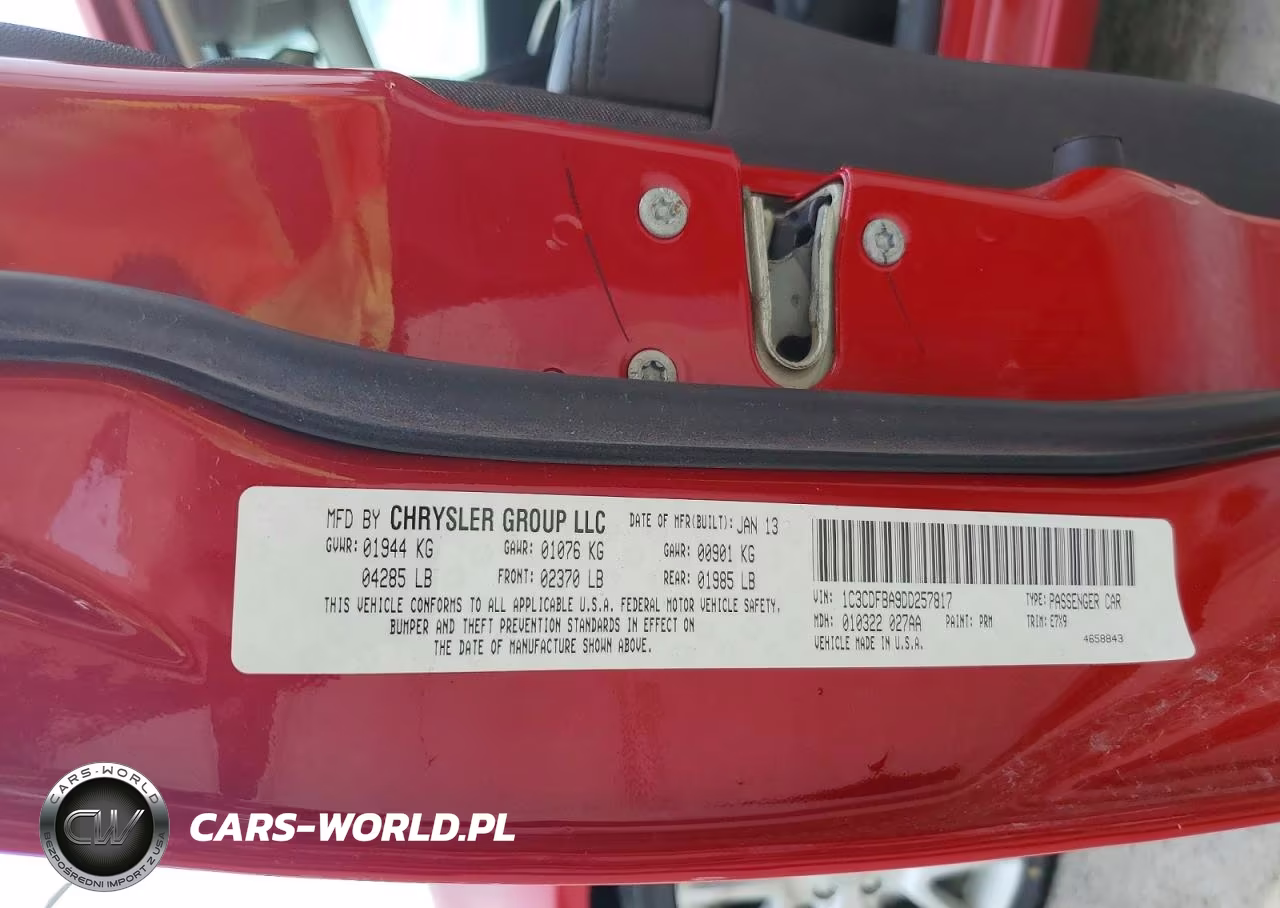 2013 Dodge Dart Sxt VIN:1C3CDFBA9DD257817 - 12
