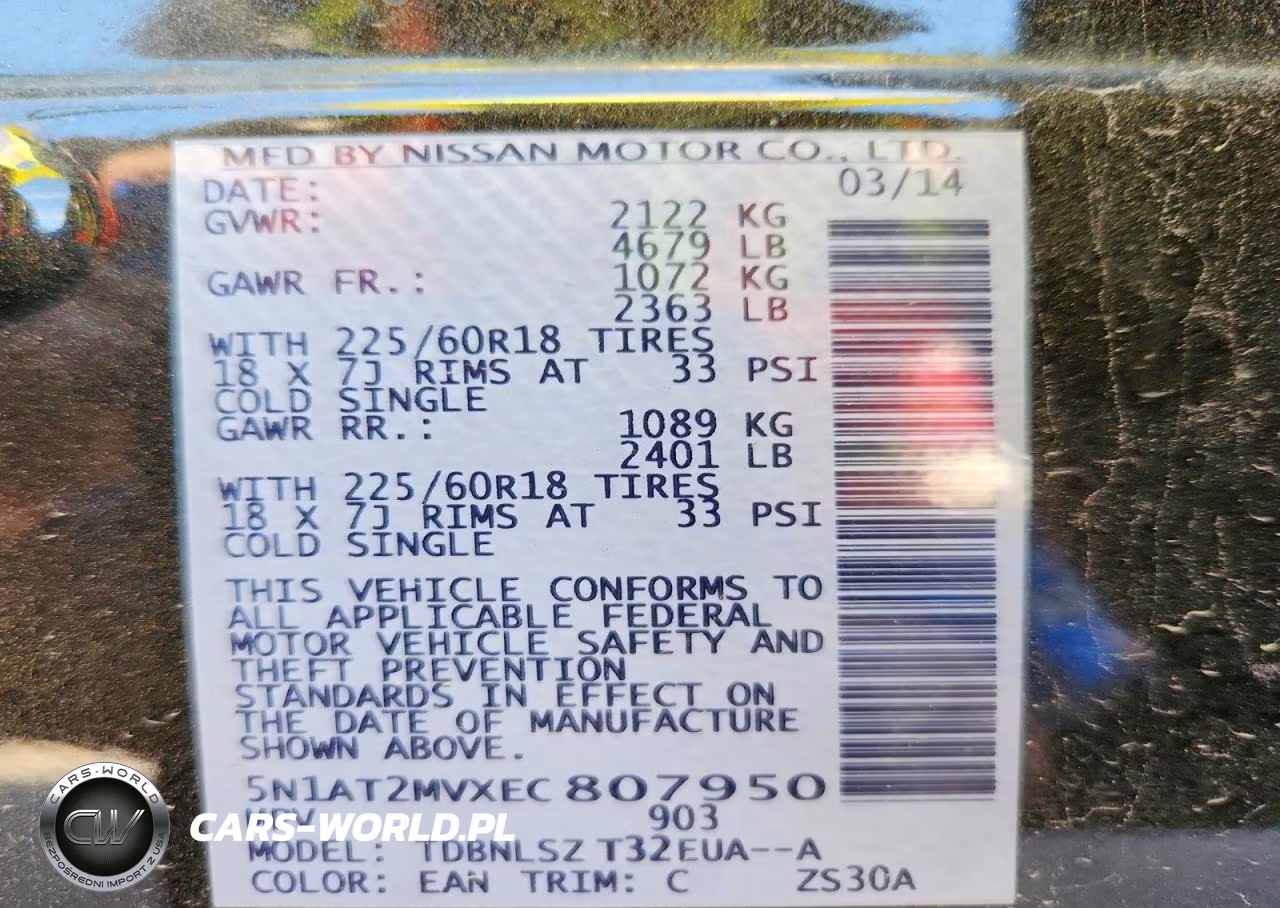 2014 Nissan Rogue Sl VIN:5N1AT2MVXEC807950 - 14