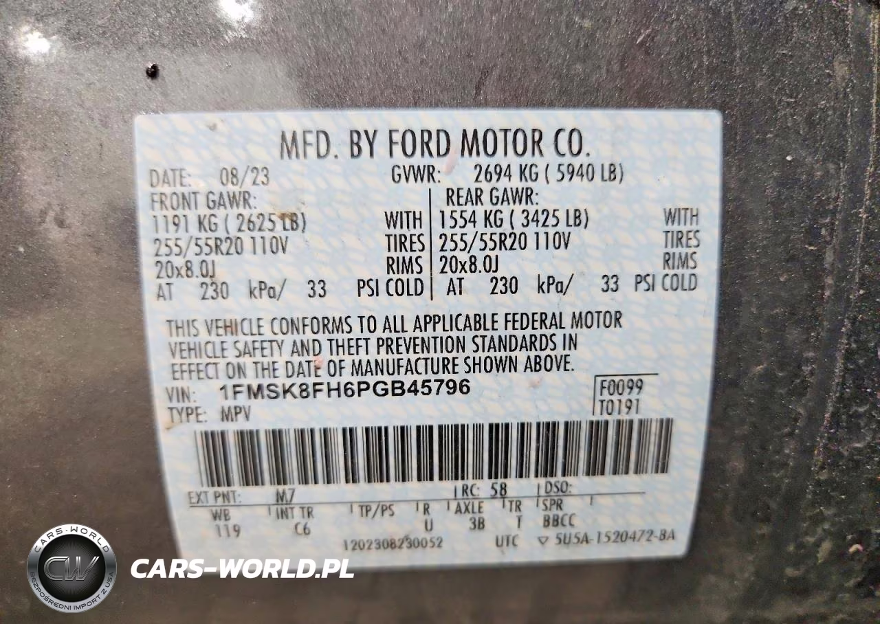 2023 Ford Explorer Limited VIN:1FMSK8FH6PGB45796 - 13