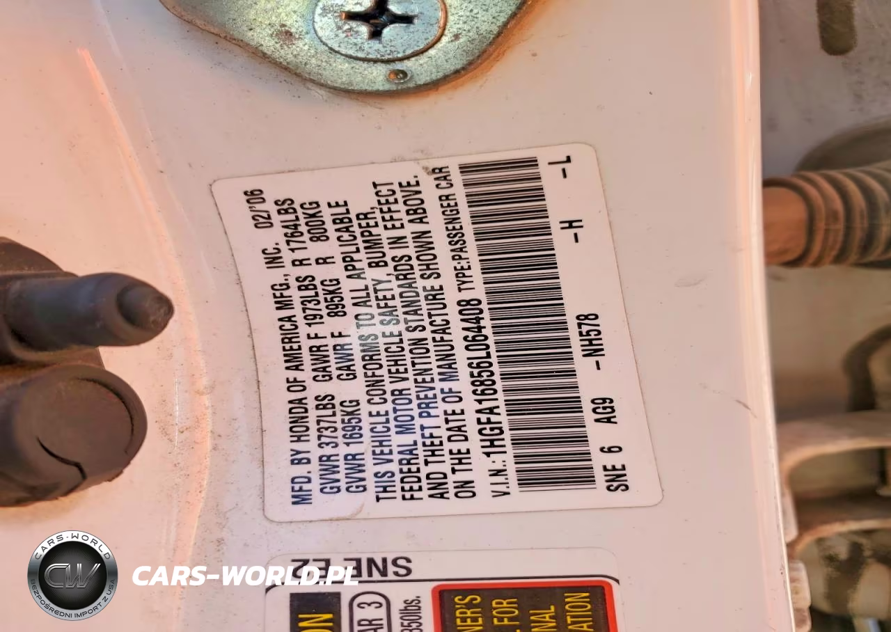 2006 Honda Civic Ex VIN:1HGFA16856L064408 - 12