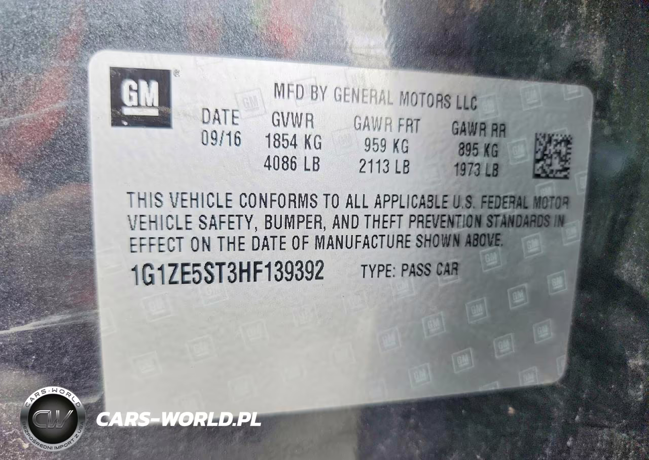 2017 Chevrolet Malibu Lt VIN:1G1ZE5ST3HF139392 - 12