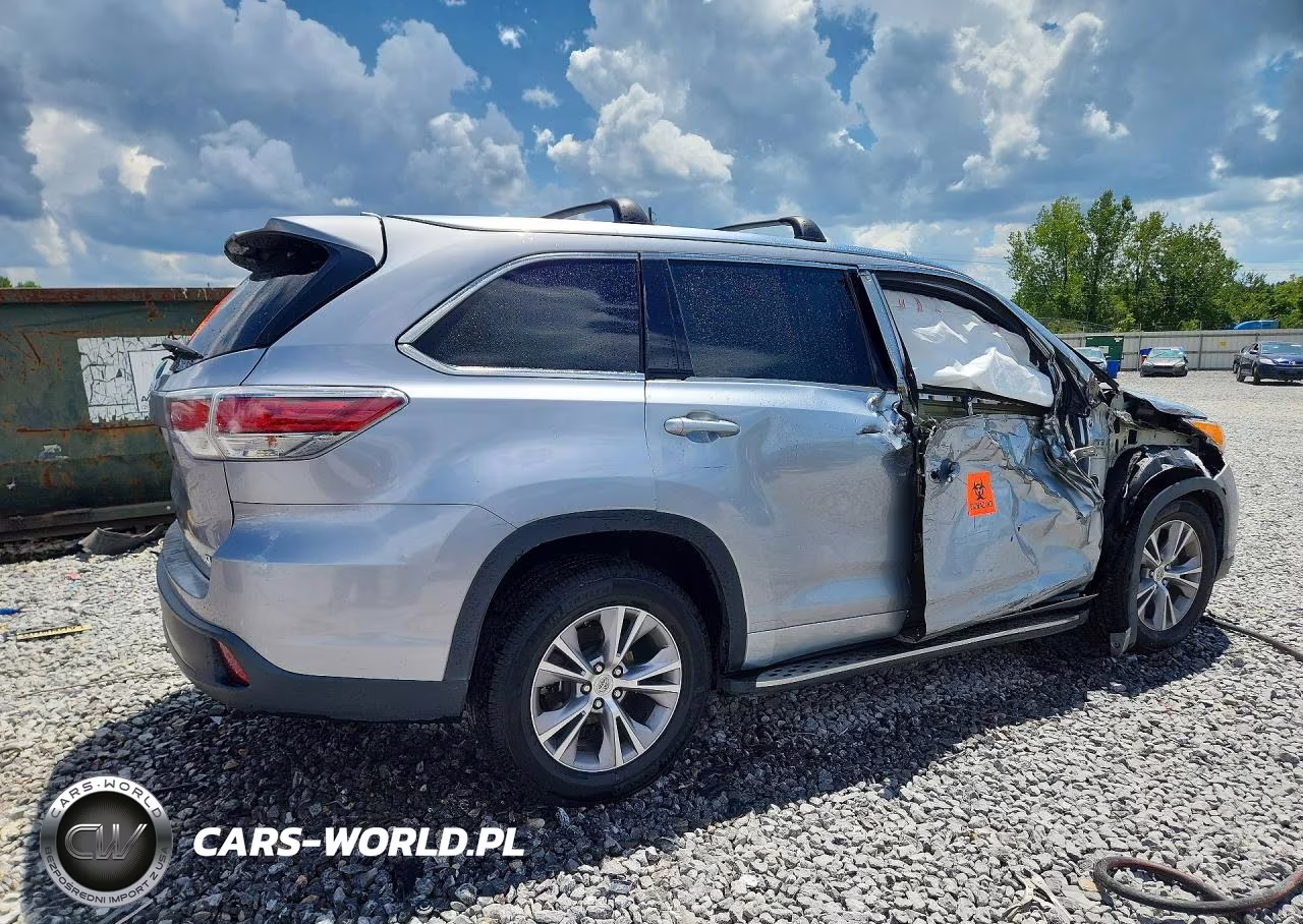 2014 Toyota Highlander Xle VIN:5TDKKRFH9ES023124 - 3