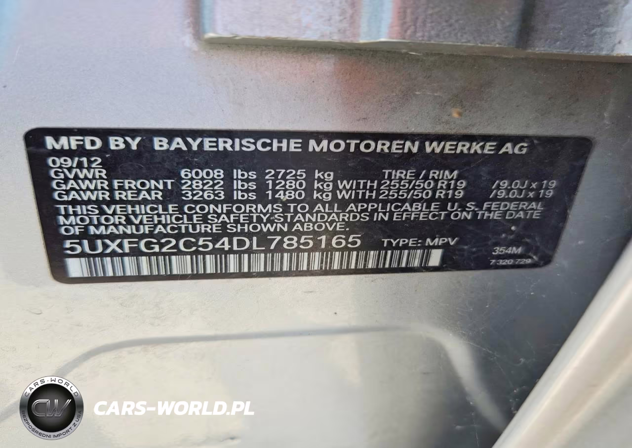 2013 BMW X6 xDrive35I VIN:5UXFG2C54DL785165 - 13