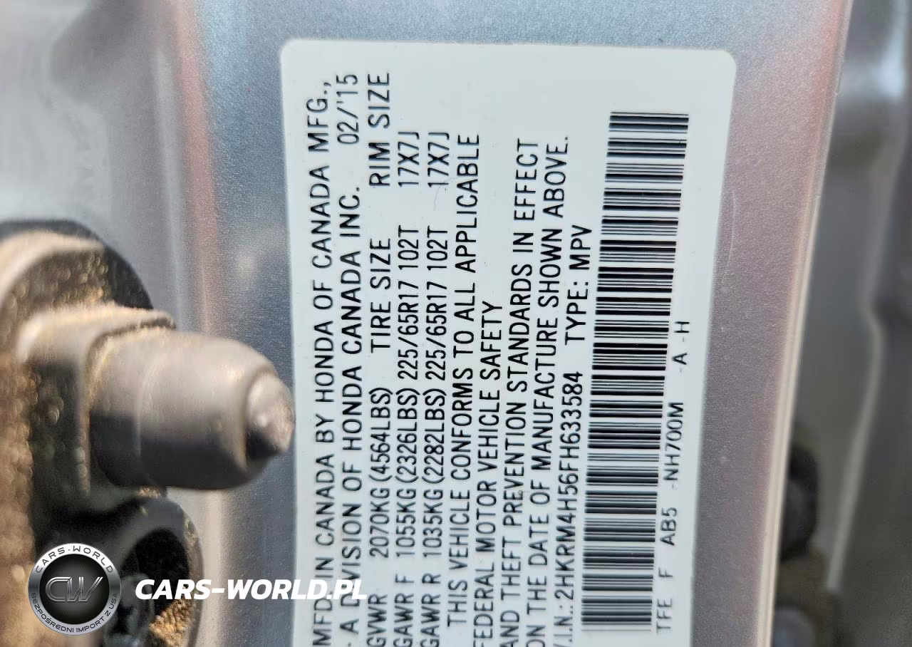 2015 Honda Cr-V Ex VIN:2HKRM4H56FH633584 - 13